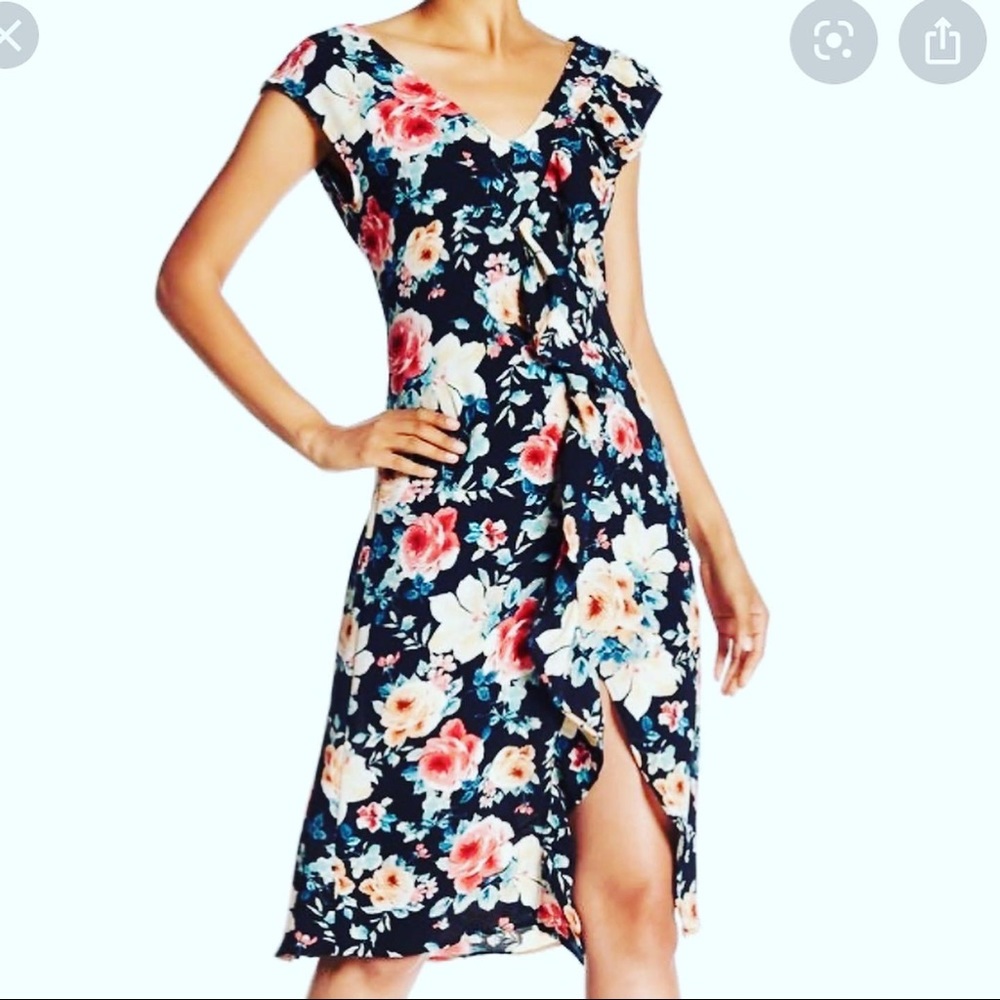 💚 NWT Spirit of Grace Floral Ruffle Dress Medium FLOWER DRESS